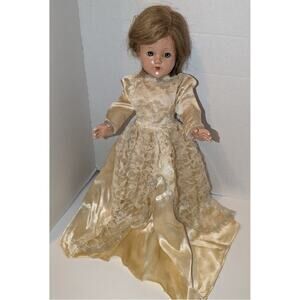 Vintage 1930's 21" Composition Effanbee Little Lady Anne Shirley Doll